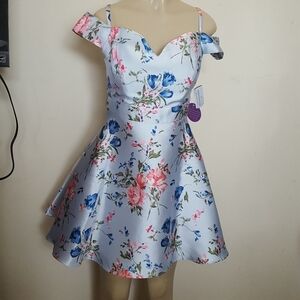 Windsor Womens Dress New  blue floral size 11